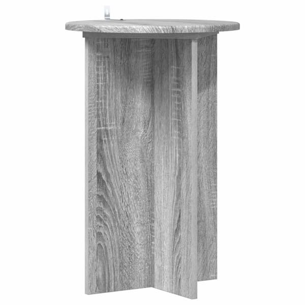 Växtställ 2 pcs Grå sonoma-ek Ø40 x 60 cm Konstruerat trä