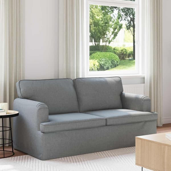 Soffa Ljusgrå 162 x 80 x 85 cm tyg