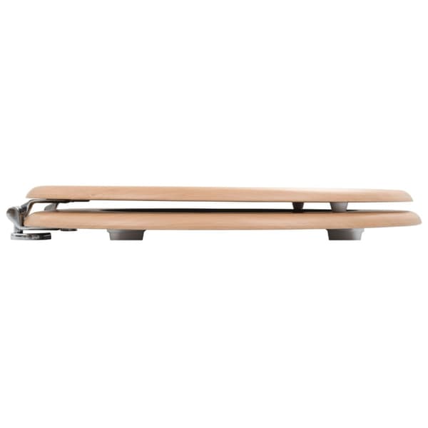 Toalettsitsar med lock 2 st MDF bambudesign