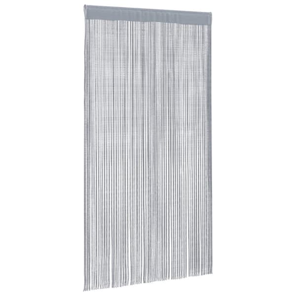 Stränggardiner 2 st ljusgrå 100x250 cm