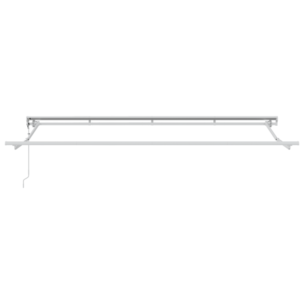 Markisram Brun 400 x 200 cm Polyester med PU-beläggning