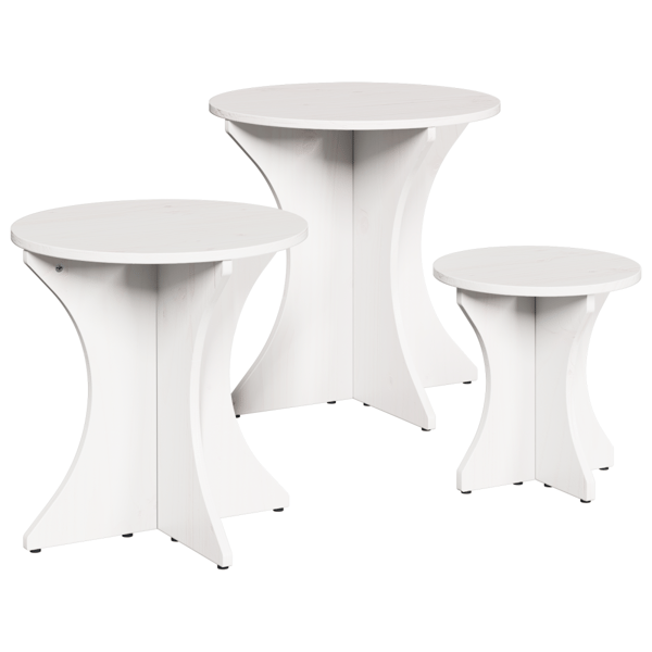Kaffeebord 3 pcs Vit