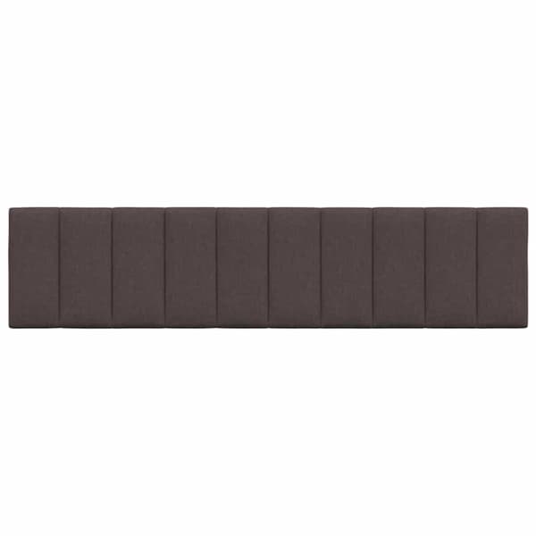 Headboard Cushion "Hanko" Dark Brown 200 cm Fabric
