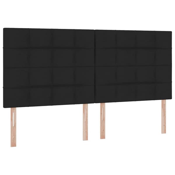 Förvaringssäng med madrass Svart 200 x 200 cm Polyester