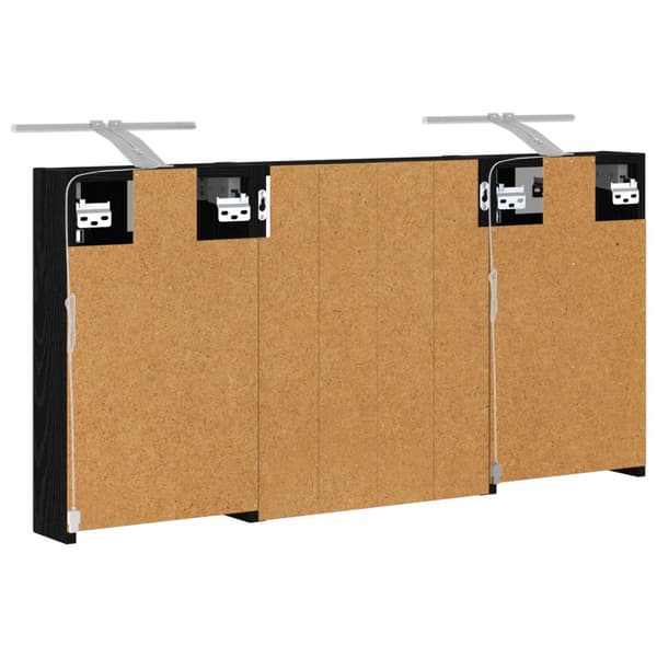 Badrumsskåpsset 3 st 100 x 10,5 x 50 cm Konstruerat trä