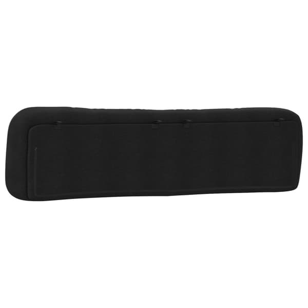 Headboard Cushion "Hvar" Black 200 cm Fabric