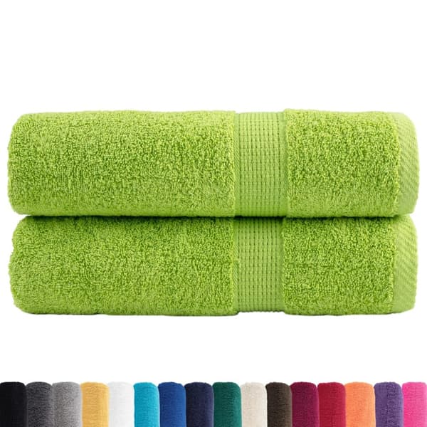 Premium badhanddukar SOLUND 2 st äppelgrön 70x140 cm 600 gsm