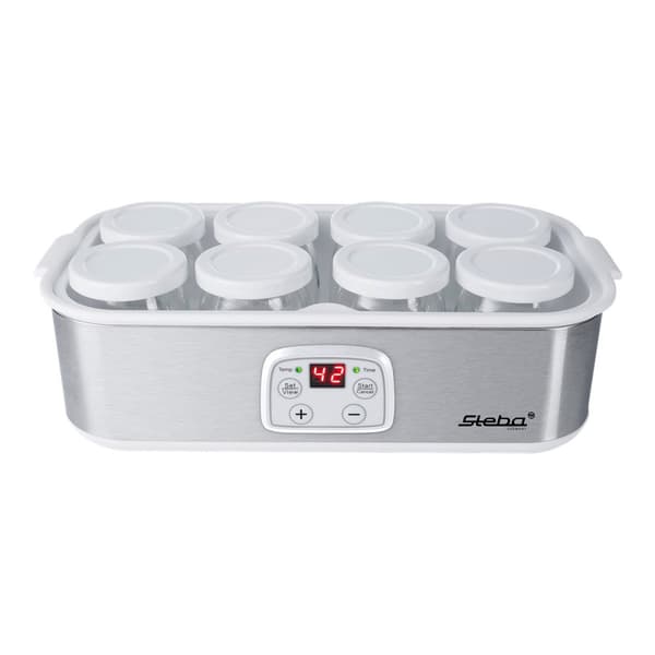 Steba JM 3 - yoghurtmaskin - rostfritt stål / vitt