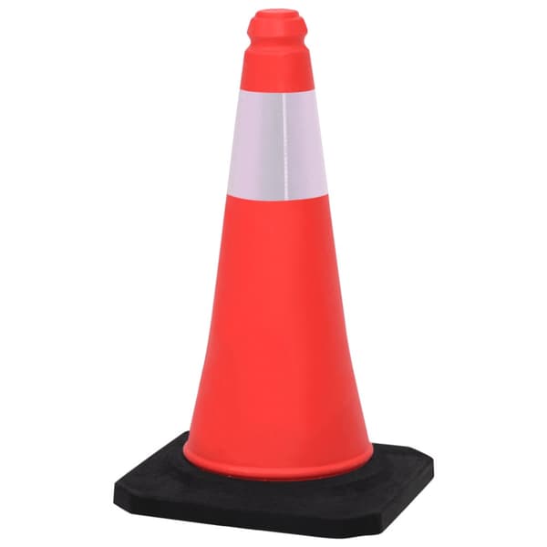Reflekterande trafikkoner med tung bas 4 st 50 cm