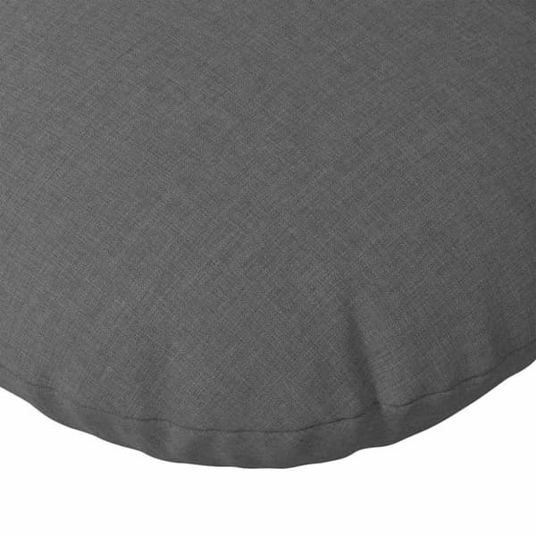 Sittkuddar 2 pcs Mörkgrå Ø80 x 29 cm tyg