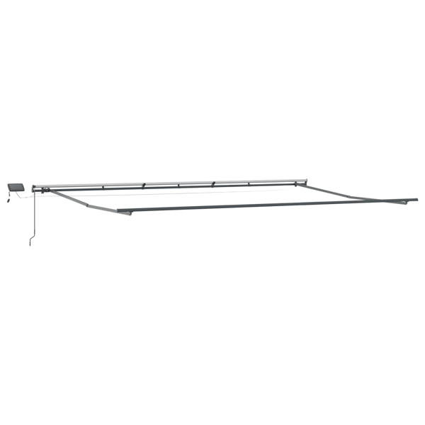 Utfällbar markis Flerfärgsdesign 600 × 300 cm tyg