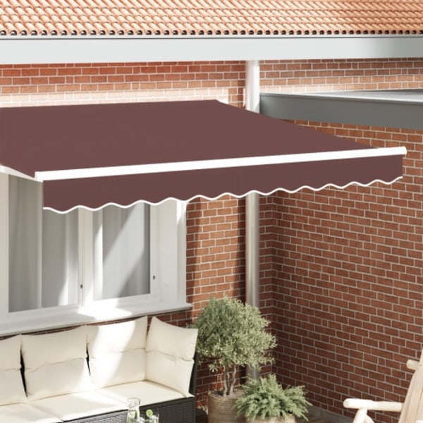 Markisavskärmare för 2.5m ram Brun 2.3x0.2m