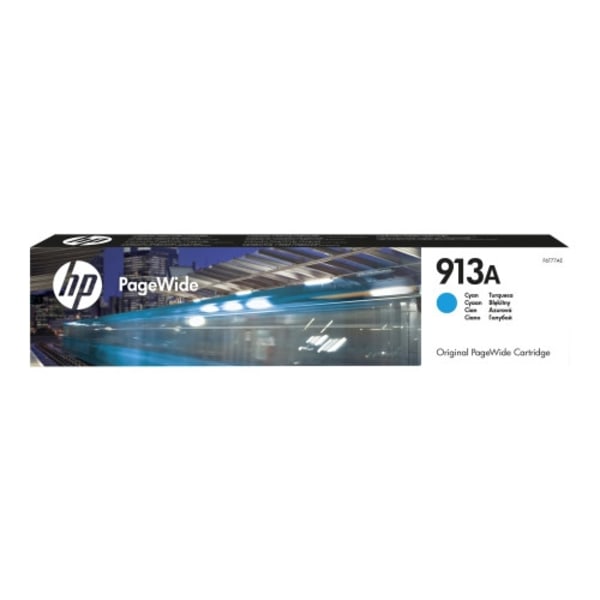 HP 913A - cyan - original - PageWide - bläckpatron