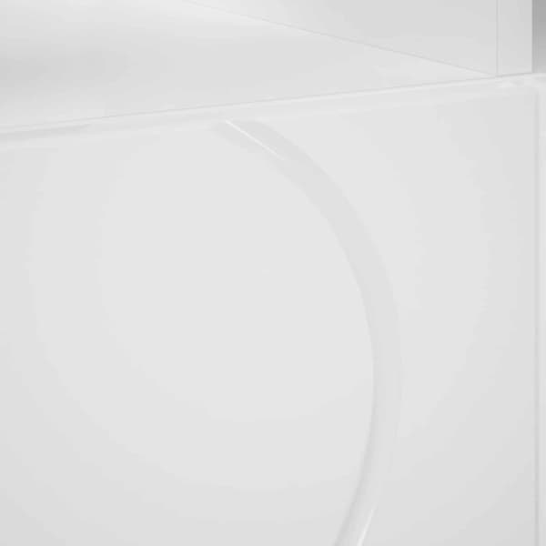 TV-bänk 90 x 34.5 x 40 cm Vit Konstruerat trä