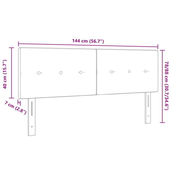 LED huvuddyna med LED-ljusslingor Grön 144 cm Sammet