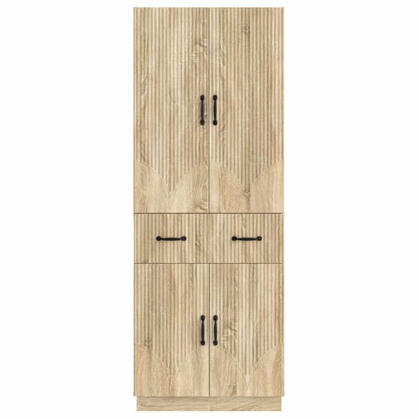 Skåpset 2 pcs Sonoma-ek Konstruerat trä