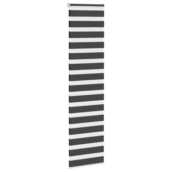 Rullgardin zebra svart 50x230 cm tyg bredd 45,9 cm polyester