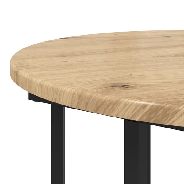 Sidobordsset med hylla 2 pcs Brun