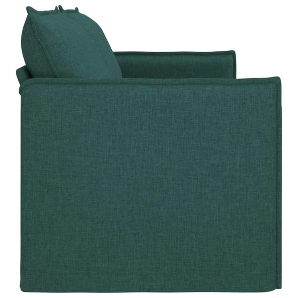 Soffa Mörkgrön 196 x 82 x 85 cm tyg