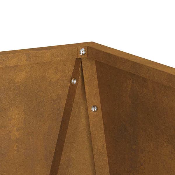 Planteringskärl 2 pcs Rostig 30 x 30 x 75 cm