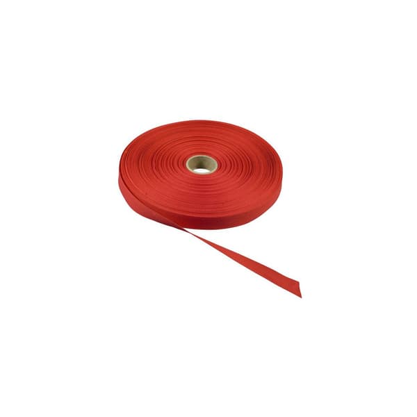 Bomullsband 50mx13mm röd