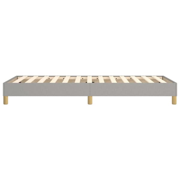Boxspring-sängram ljusgrå 100x200 cm tyg