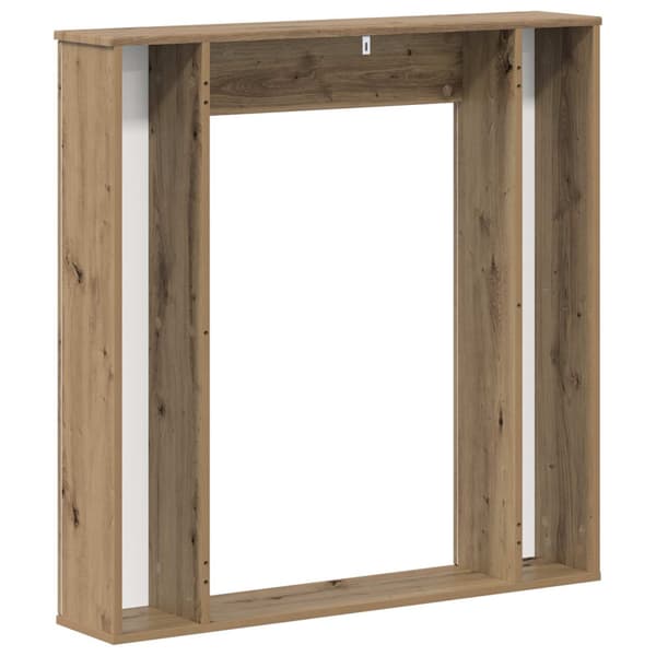 Eldstadsram Artisan-ek 100 x 20 x 100 cm Konstruerat trä