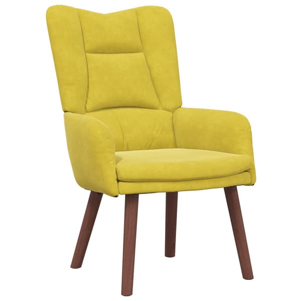 fåtölj Gul 63 x 67 x 94 cm Sammet