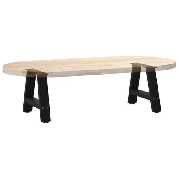 Soffbordsben A-formade 2 st svarta 30x(30-31) cm stål
