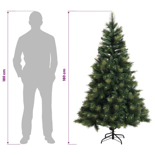Plast Hingad Julgran 180 cm 300 LED-lampor Varmvit