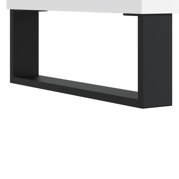 Sängbord 2 st vit 40x35x47,5 cm konstruerat trä