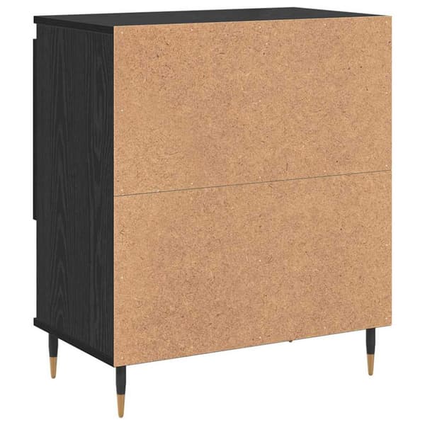 Sideboard Svart Ek 60 x 35 x 70 cm