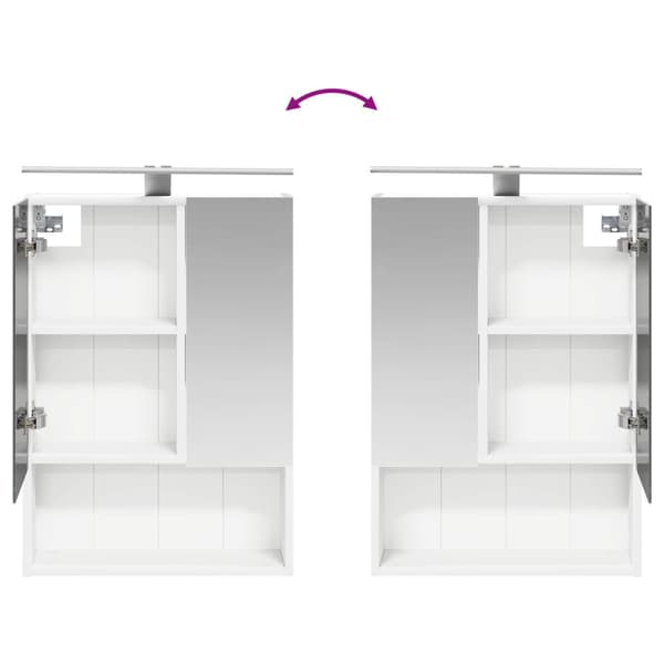 Badrumsskåpsset 5 pcs Vit 50 x 14,5 x 70 cm Konstruerat trä