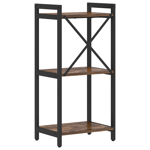 Hyllsystem Rökt ek 40 x 30 x 85 cm Konstruerat trä