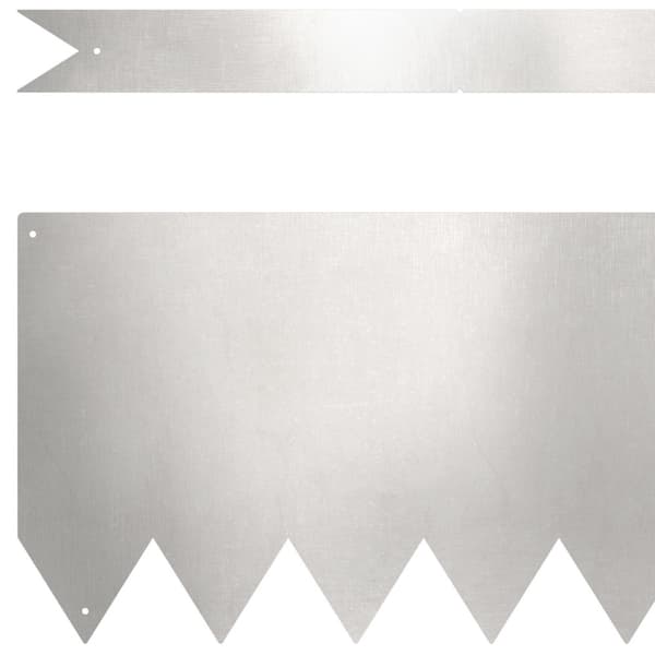 Kant för gräsmatta 20 pcs Silver 100 x 0,05 x 20 cm