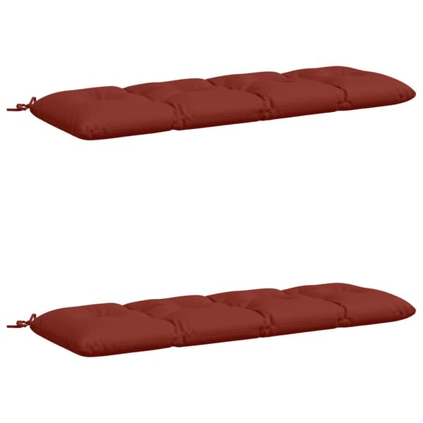 2-delade Bänk Kuddar VIANEN 100% Polyester Röd 150 x 50 x 12 cm
