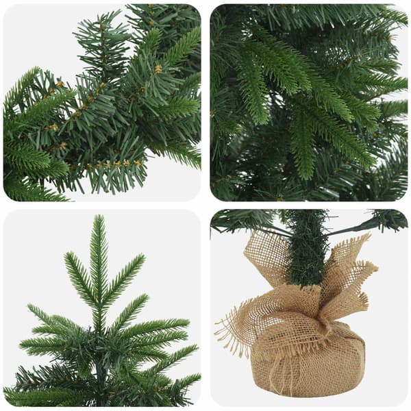 Mini-julgransset 45 cm PVC och PE Grön