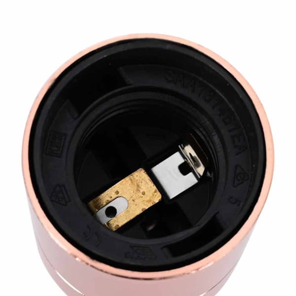 Lamphållare 2 st roséguld E27