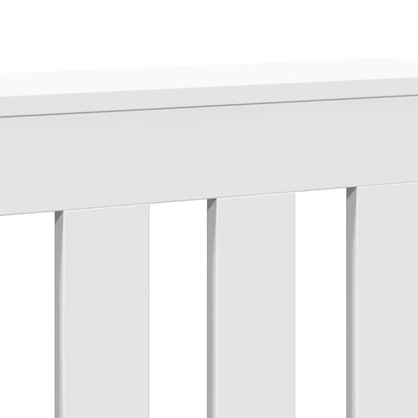 Elementskydd vit 104x20x82 cm konstruerat trä