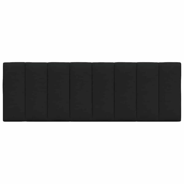 Headboard Cushion "Hanko" Black 140 cm Fabric