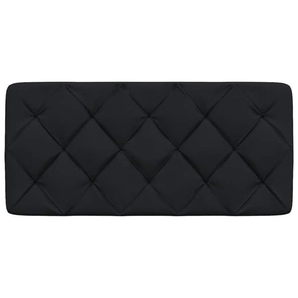 Headboard Cushion Black 100 cm Fabric