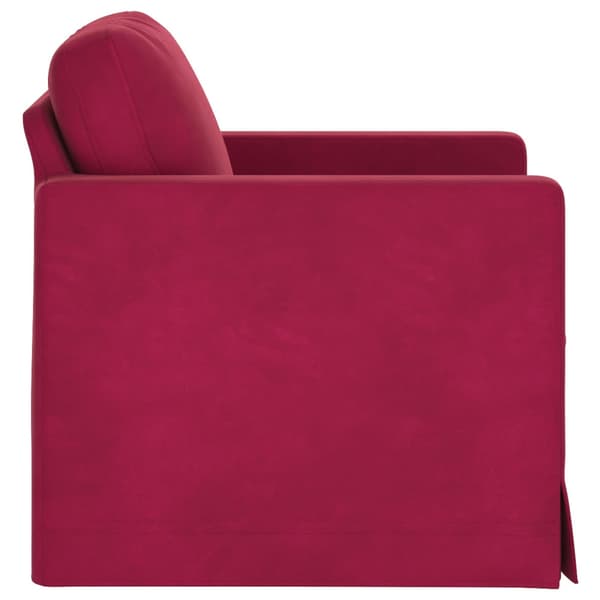 Soffa Vinröd 78 x 78 x 80 cm Sammet