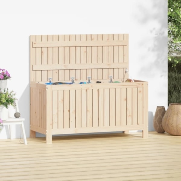 Dynbox svart 115x49x60 cm massiv furu