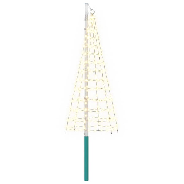 Julgransbelysning med markspett och flaggstång 180 cm