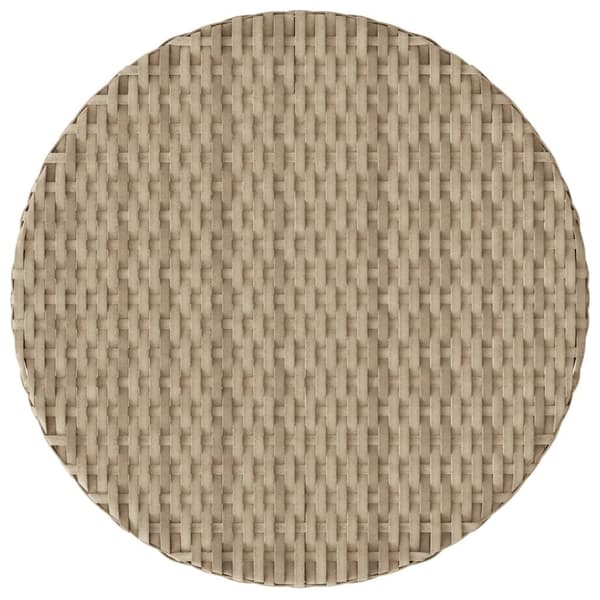 Bistrogrupp med dynor 3 delar mixbeige konstrotting