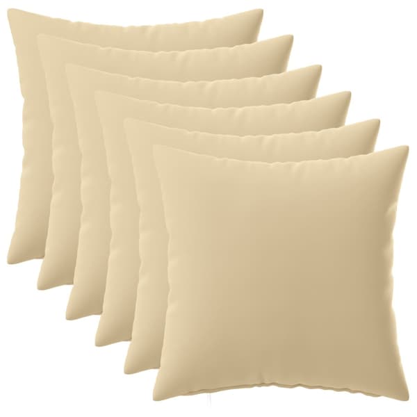 Kudde med kudde HEERLEN 6 st Beige Polyester
