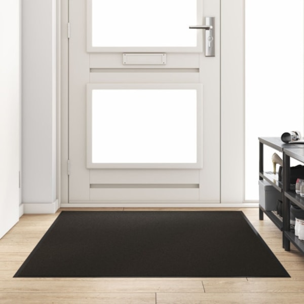 Rektangulär Dörrmatta Svart 120x180 cm