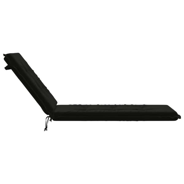 Solstol Kudde GEMERT 100% Polyester Svart 190 x 60 x 9 cm