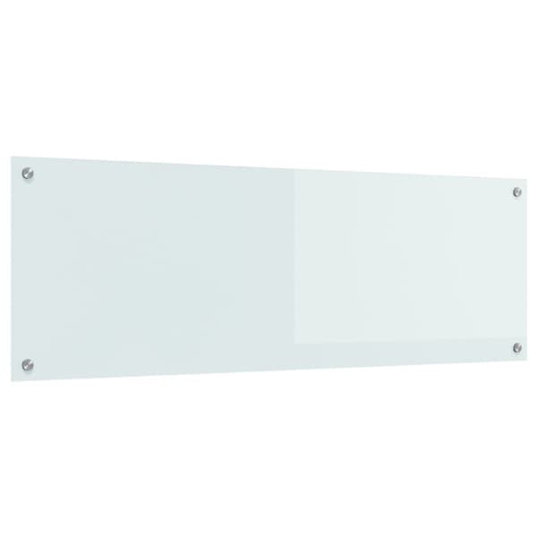 Köksskydd Vit 120 x 40 cm härdat glas