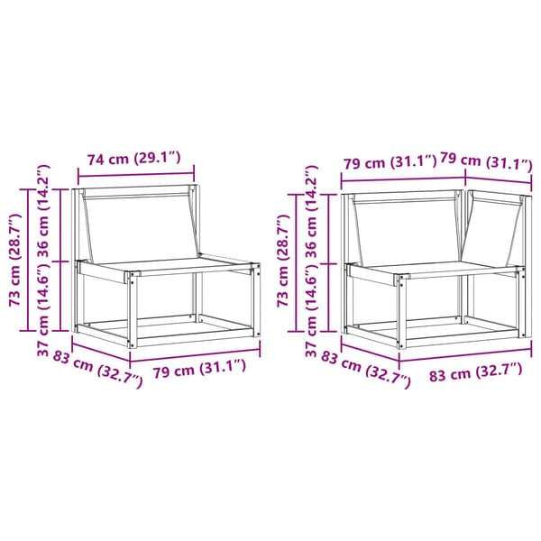 Utomhussoffset med kudde 7 pcs Naturlig och Grädde